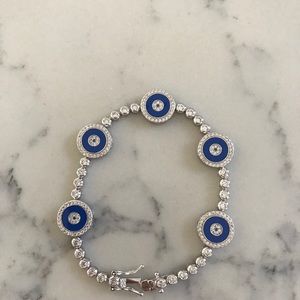 SOLD On EBAY 925 sterling silver evil 🧿  bracelet